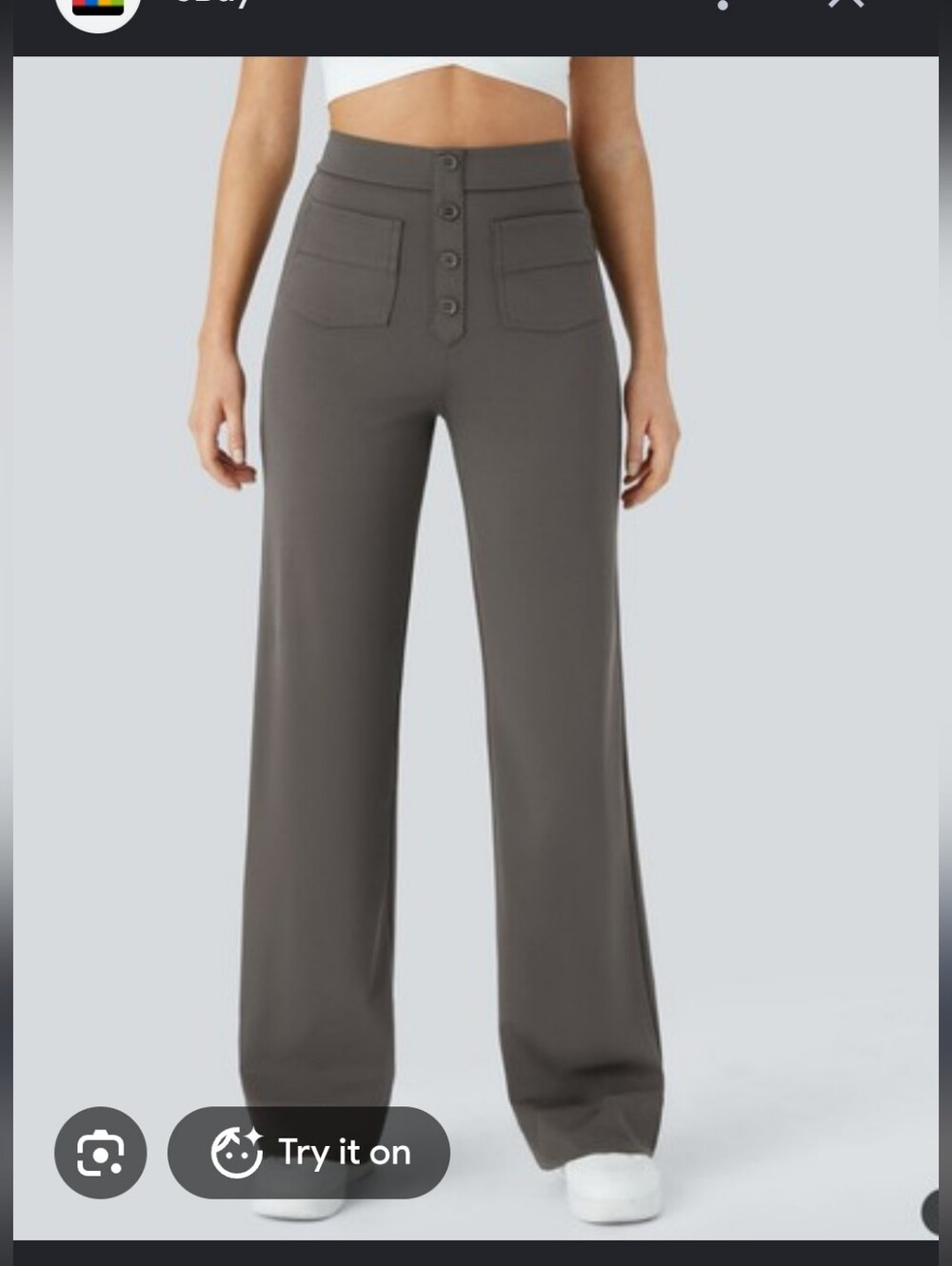 HALARA High Waist Straight-Leg Pants
